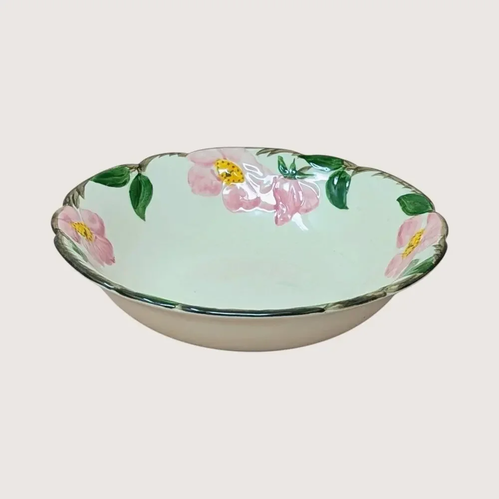 1950s Franciscan Ceramic Desert Rose Vegetable Bowl